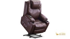 Mcombo Large Power Lift Recliner Chair with Massage and Heat