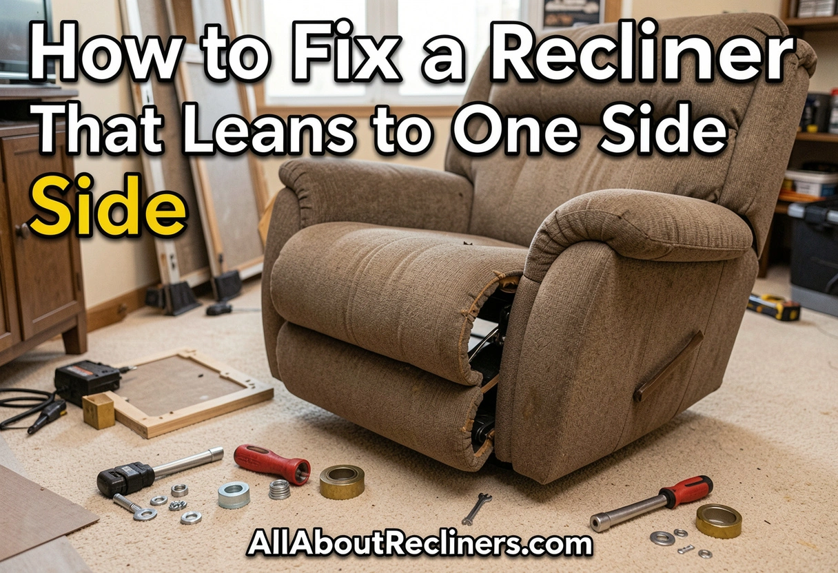 How to Fix a Recliner That Leans to One Side